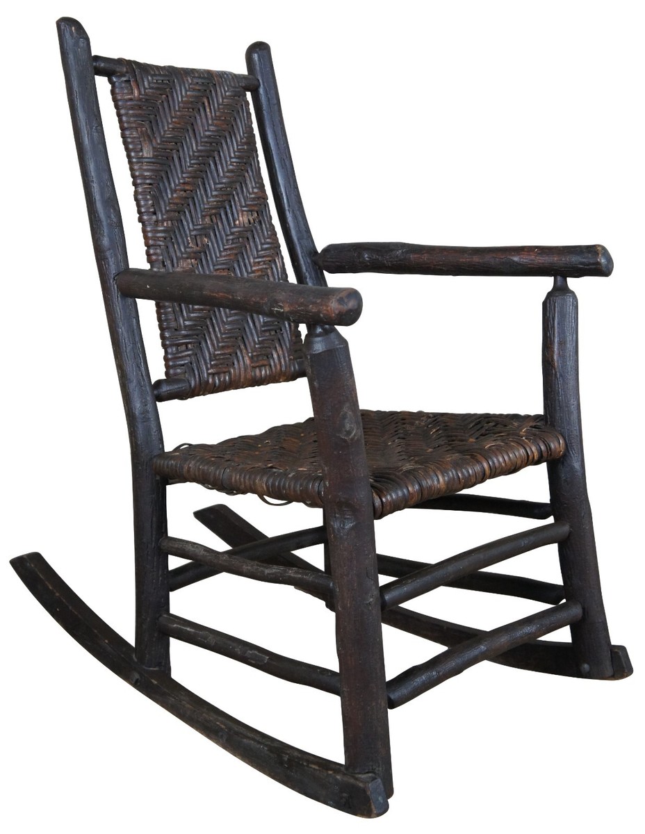 OLD HICKORY ロッキングチェア Antique Old Hickory Furniture Rocking Arm Chair No. 21