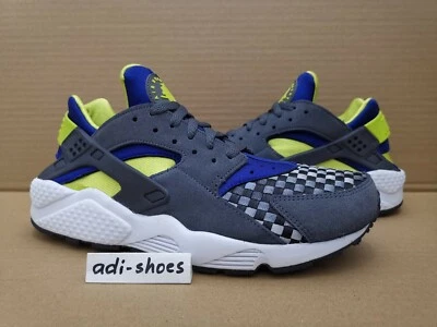 2014 NIKE AIR HUARACHE DARK GREY/VENOM GREEN Gr.42,5 US9 premium 318429-034 le - Bild 1 von 4