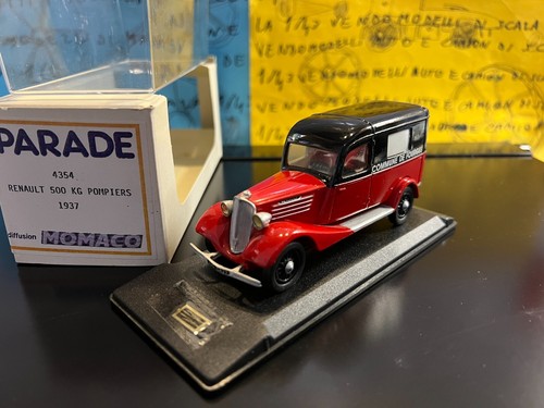 1/43 PARADE Renault 500 kg Ambulance Pompiers Commune Fourges 1937 4354 bomberos