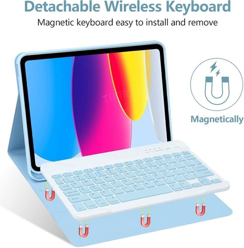 Bluetooth Keyboard Case Cover For iPad 7th 8th 9th 10th Gen Air 3 4 5 6 Pro 11 - Picture 12 of 65