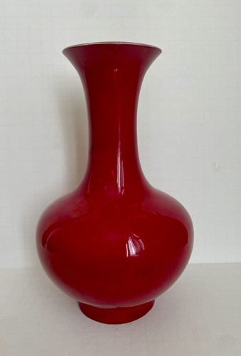 Early W & P William & Polia Pillin MCM Red Art Pottery Vase