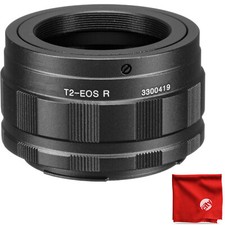 Adaptador de lente Opteka T-Mount T2 para cámaras digitales Canon EOS RF-Mount R, RP, Ra