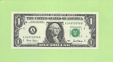 2001 ..UNCIRC $1  A 1437 3370 B  .... 2001  $1  A-B     NICE NOTE        FRN