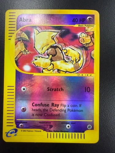  Pokemon HP Abra 093/165 Expedition Base Set Reverse Holo