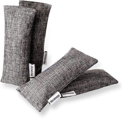 12 Pack Charcoal Shoe Deodorizer Bags, Bamboo Charcoal Air Purifying Bags, Odor 