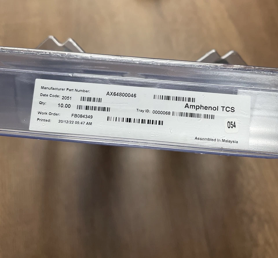 Conector de transmisión de alta velocidad Amphenol AX6480046 Socket 12 filas 228P nuevo Foto 3 de 4