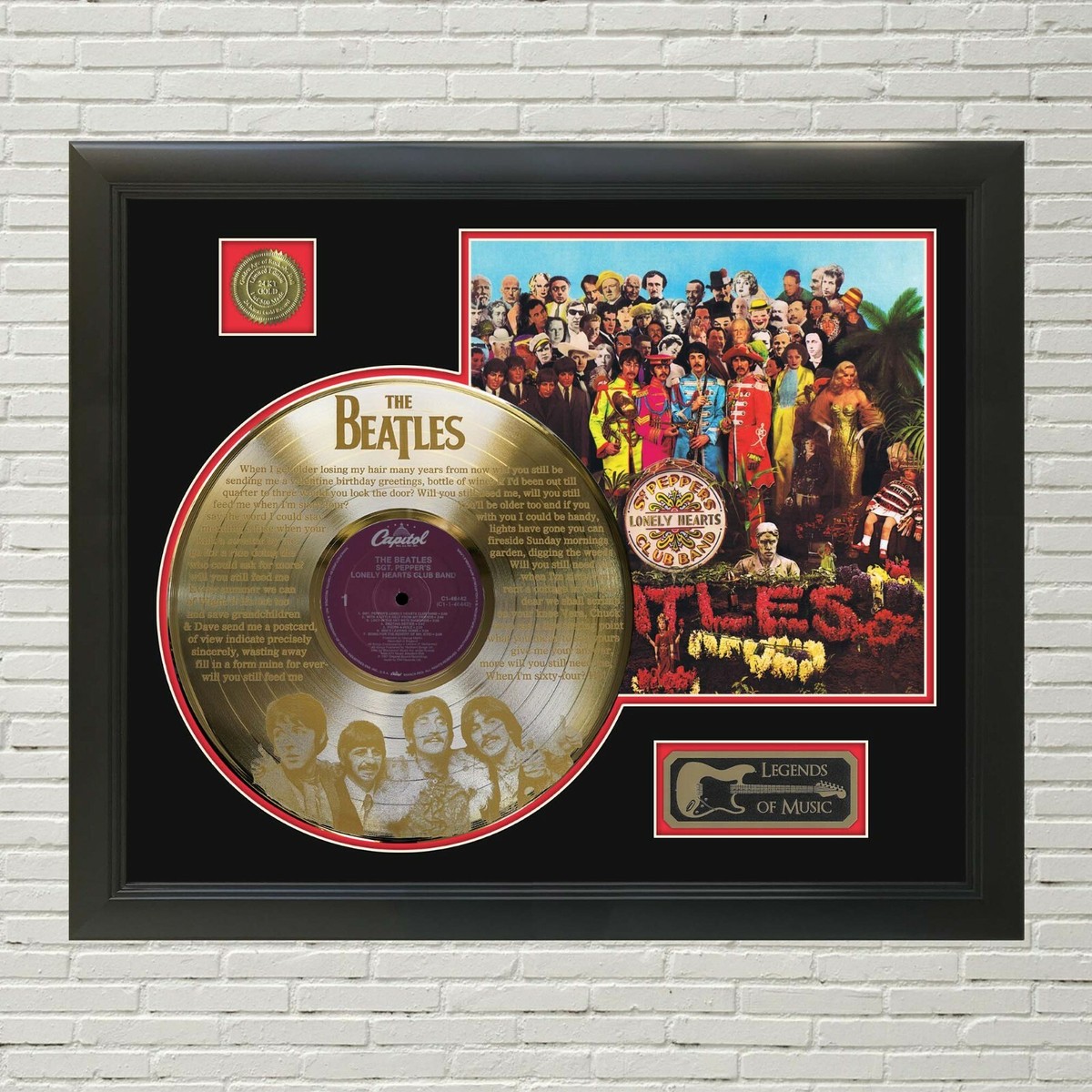 Beatles - When I'm 64 laser etched limited edition framed record