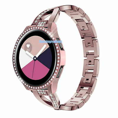 Bling Metal Watch Band+Case For Samsung Galaxy Watch 4 5 6 7 40/44 Classic 42/46