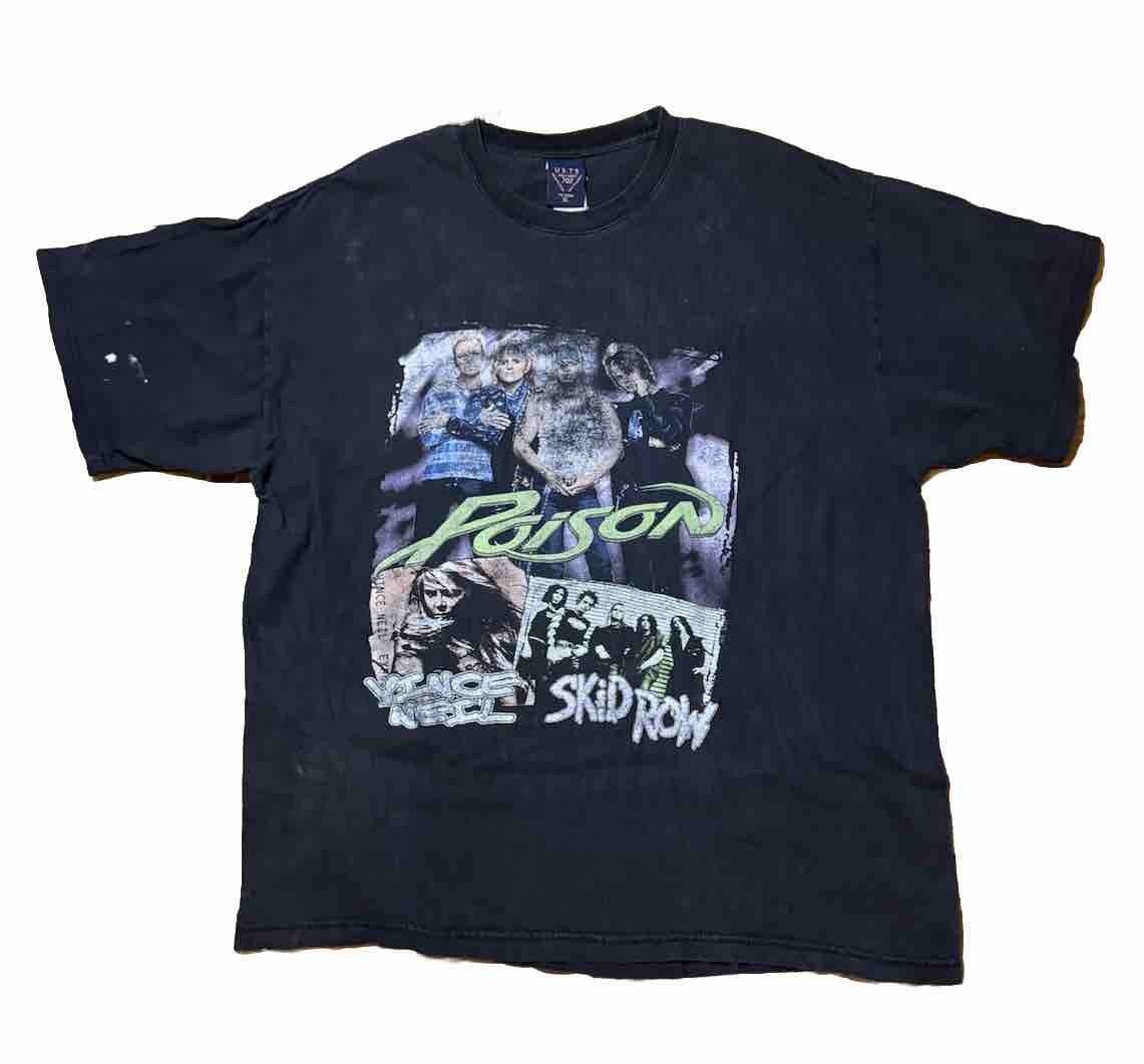 FILA Camicia Poison Tour 2003 Vinci Neil and Skid Row