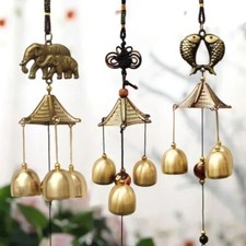 Copper Bells Wind Chimes DIY Garden Yard Decoration Pendant Wind Chimes