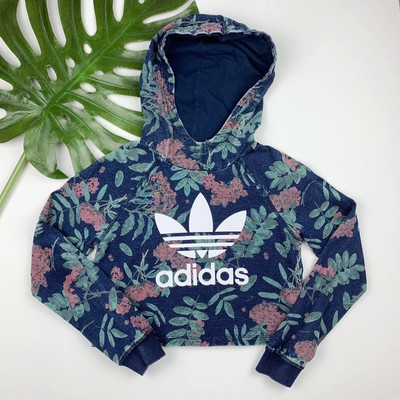adidas flower print hoodie