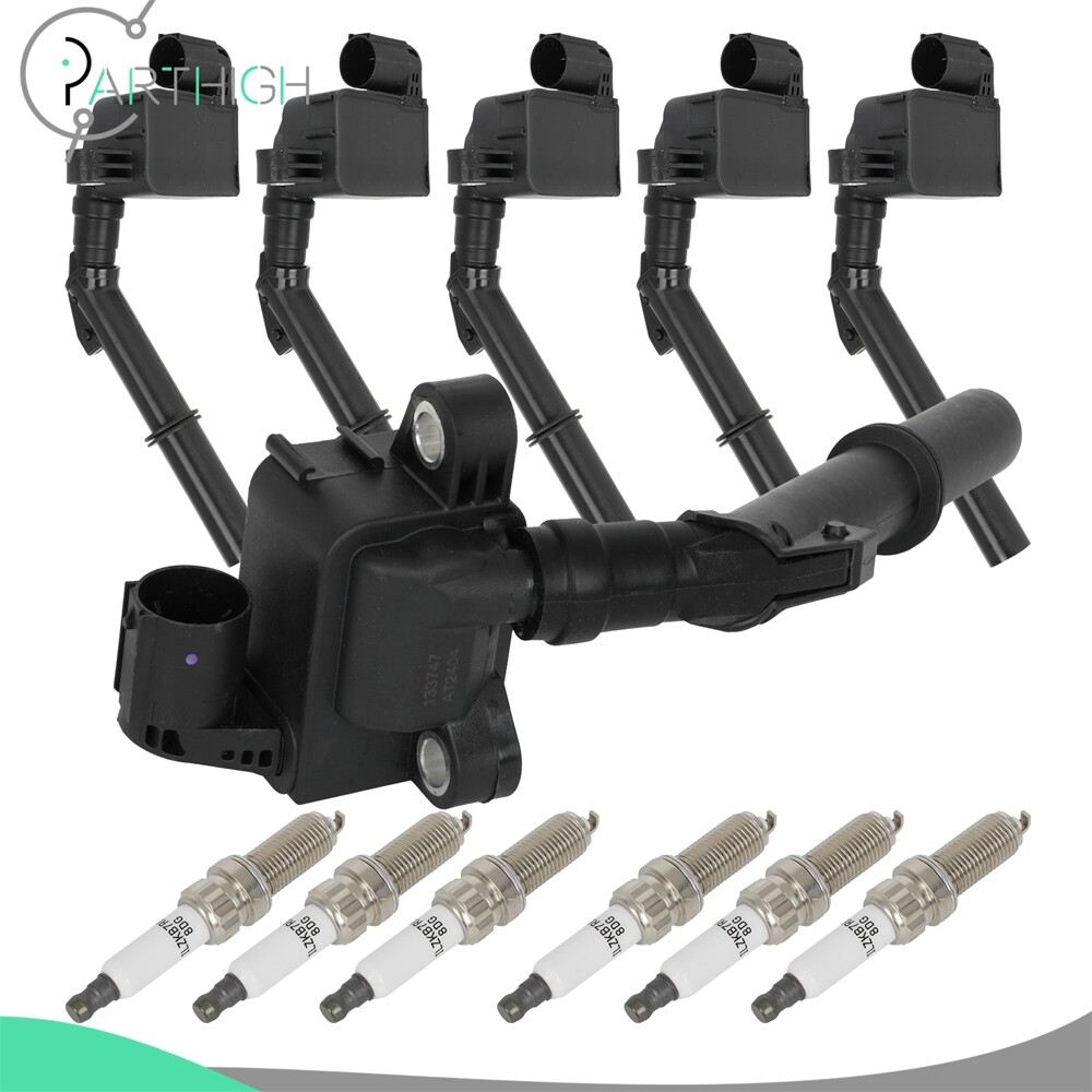 6 Ignition Coils + 6 Spark Plugs For Mercedes-Benz S550 4.7L