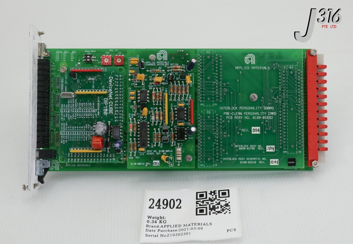 24902 APPLIED MATERIALS PCB, CONFIGURABLE INTLK, 0100-01692 0100