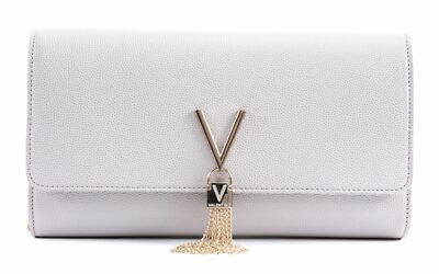 VALENTINO Divina Lady Clutch Clutch Tasche Ghiaccio grau Neu