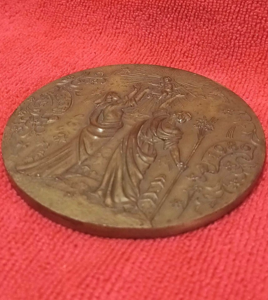 Beautiful Bronze medal, Christmas 1986... eBay
