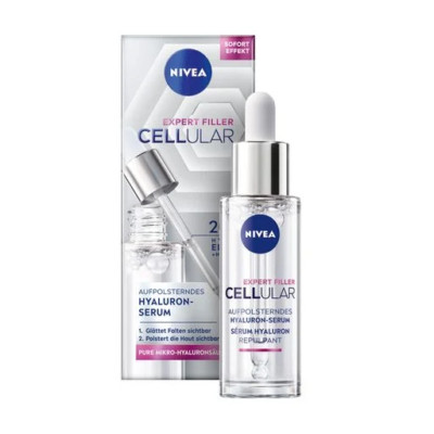 NIVEA Cellular Expert Filler Facial Serum with Hyaluronic Acid, 30 ml