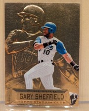 1997 Topps Stadium Club PURE GOLD MEMBERS ONLY #9 Gary Sheffield RARE PARALLEL
