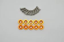 1320 Performance JDM beauty fender washer license plate dress up Gold