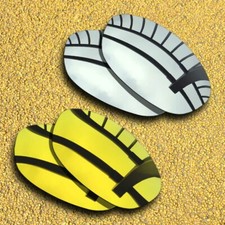 2 Pairs Polarized Lenses Replacement for-Costa Del Mar Brine-Silver 24K Golden