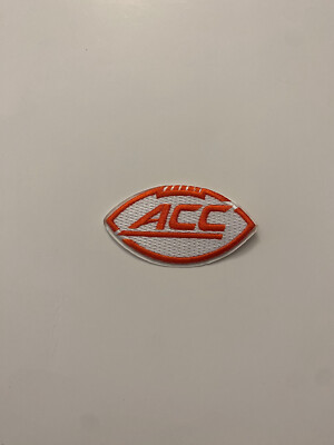 Virginia UVA Cavaliers Football Team Issue ACC Logo Orange White Jersey Patch (B