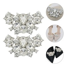 Rhinestone Trim Shoe Embellishments Detachable Decorations Heel