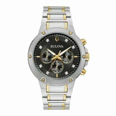 BULOVA/腕時計 Bulova 98D159 Chronograph Diamond Accented Dial Men's Watch