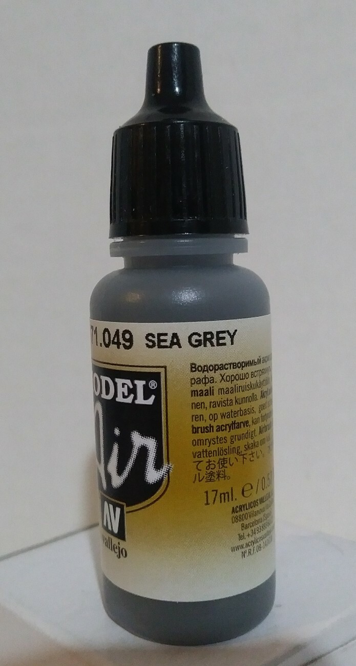Vallejo Model Air acrylic paint 71.049, Sea Grey. eBay