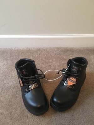 Smith's Workwear Men's Faux Leather Boots Memory Foam Water Resistant Size 6