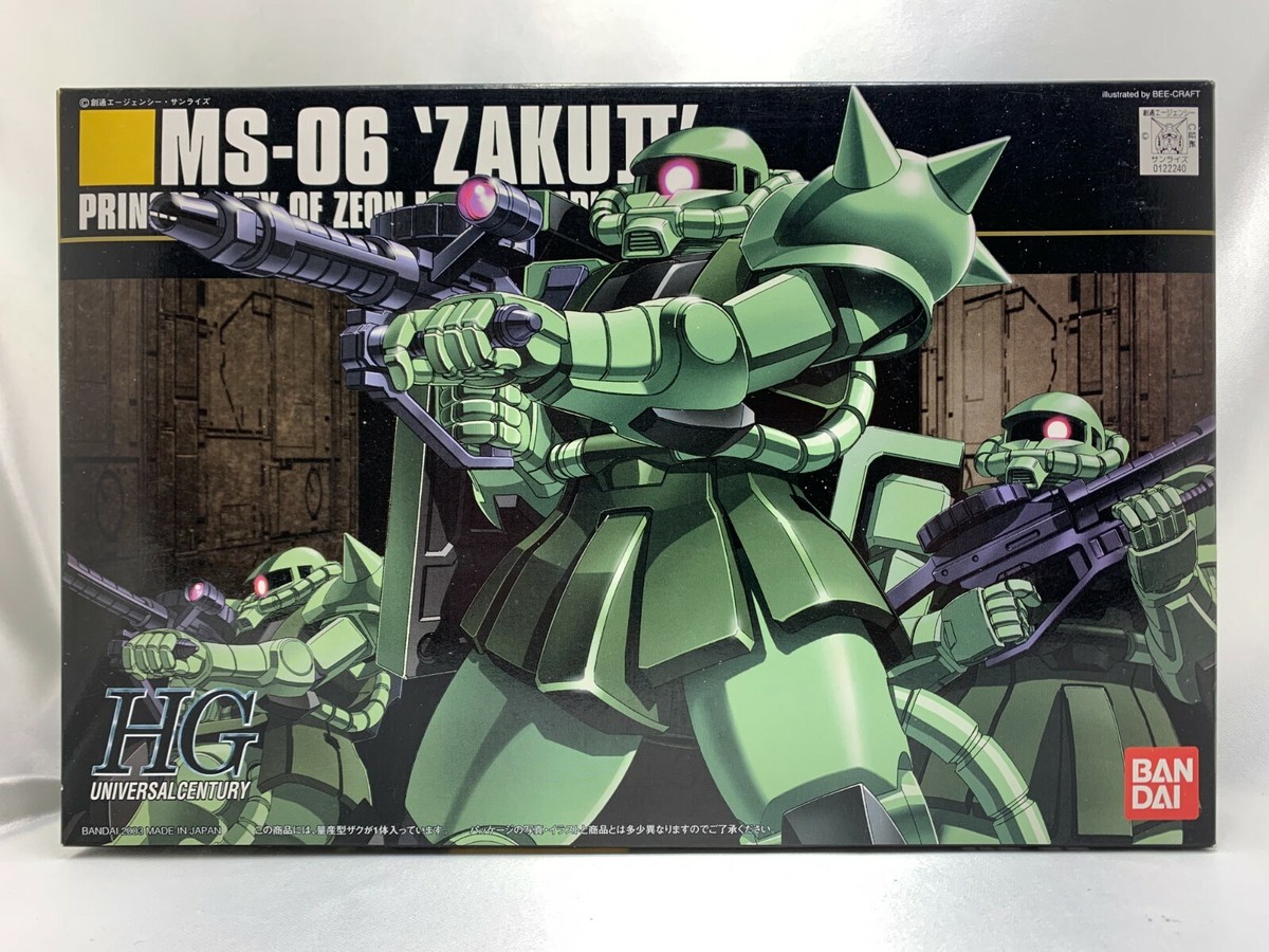 g*o様 BANDAI MS-06J ZAKU II 1/144 HG Gundam 1/144 MS-06 Zaku II Zeon Mobile Suit Plastic Model kit