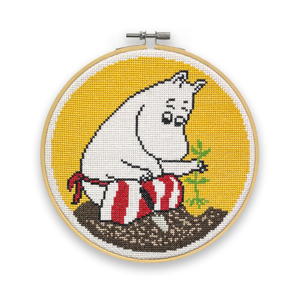 Moominmamma Planting Cross Stitch Kit By the Crafty Kit Company