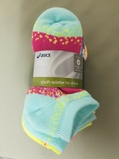 New Asics Youth Splatter No Show Socks.
