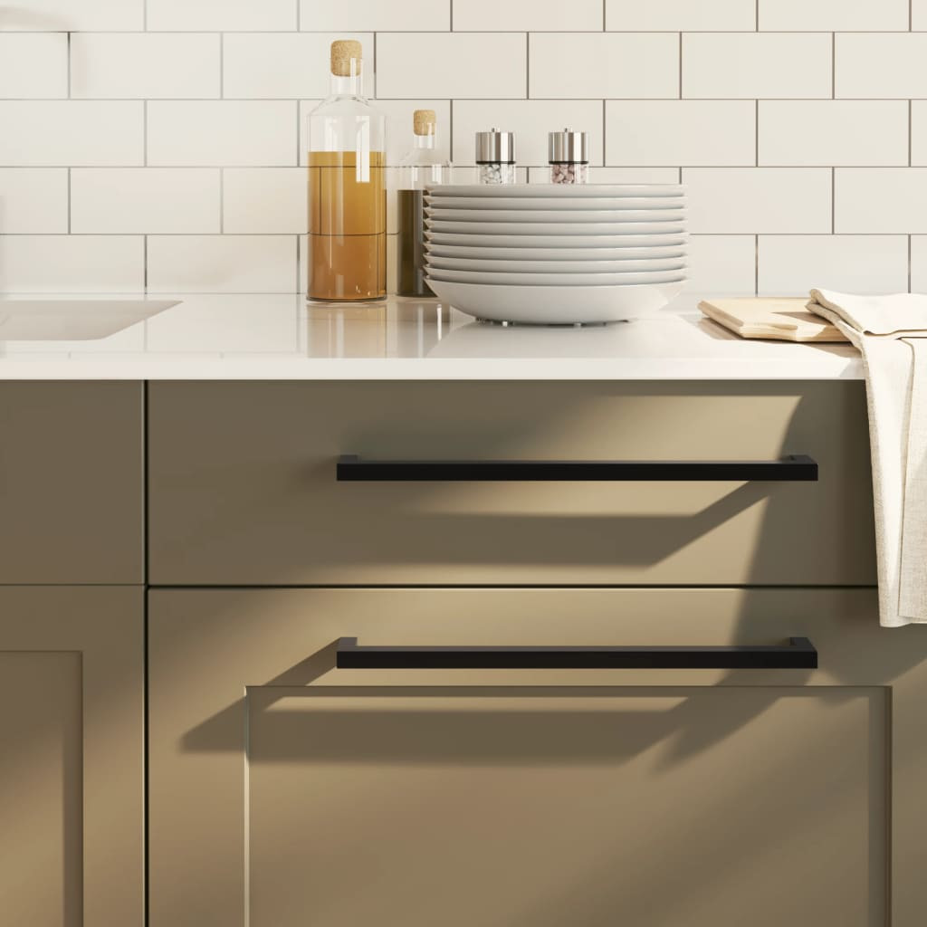 Set 20 Maniglie Nere 320mm per Mobili Moderni | Acciaio Inox vidaXL