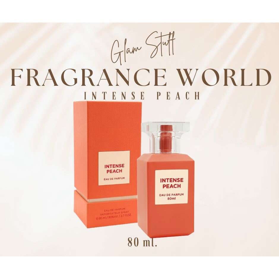 Intense Peach by Fragrance World oz 80 ml EDP Spray For