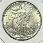 1944  WALKING LIBERTY SILVER HALF DOLLAR BRILLIANT UNCIRCULATED COIN