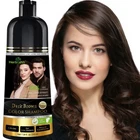 Herbishh Dark Brown Hair Dye Shampoo 3 in 1 Gray Coverage Argan Oil 200ml