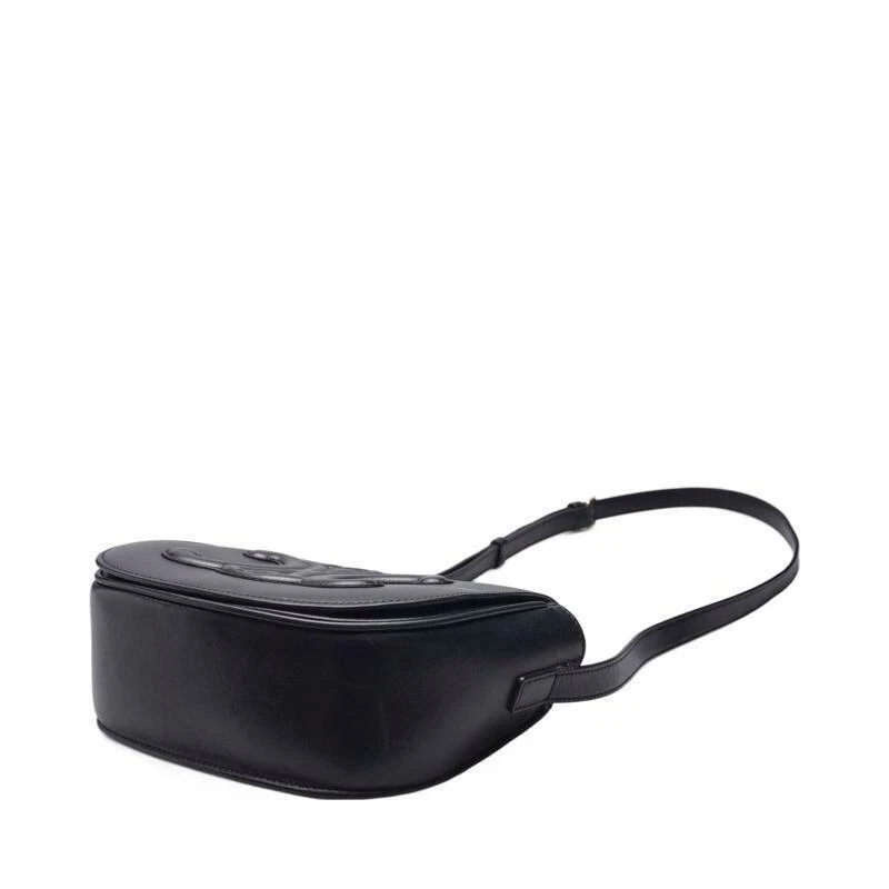 Borsa a tracolla Celine nera Cuir Triomphe Folco