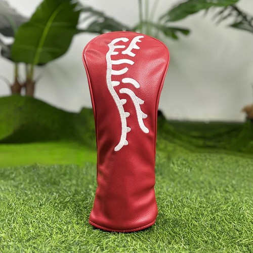 Cubierta de cabeza de palo de golf roja deslumbrante duradera impermeable accesorio de golf que proporciona - Imagen 3 de 10