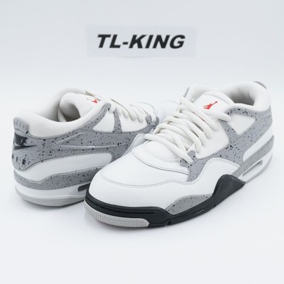Nike Air Jordan 4 RM AJ White Cement Fire Red Matte Silver IO7434