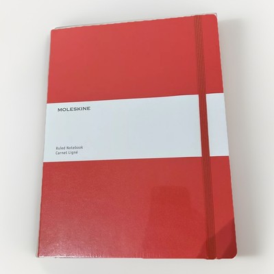 Moleskine Notizbuch Notizblock liniert XLarge Hartschale korallenrot Journal Feldnotizen