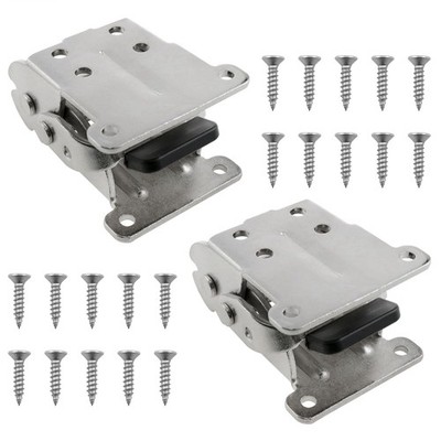 2pcs Locking Hinge Heavy-Duty Bracket 0-180 Degree Folding Table Leg Hinge Eq...