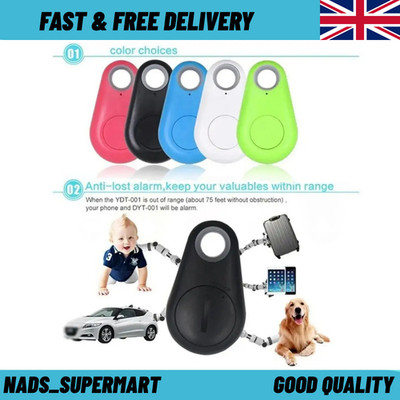Bluetooth Tracker Drahtloser Schlüsselfinder Alarm Geldbörse Auto Haustier Kind GPS Locator Tag