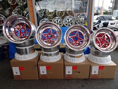 JDM Star Shark Real 3P 14x10.0j 114.3x4H New 2 pair AE86 Hakoska