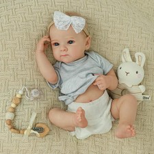 Reborn Baby Doll Girl 20 Inch Full Body Posable Realistic 3D Skin