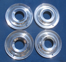 1949 1950 1951 Ford Car 15 Wide Full Cover Trim Rings Original Fomoco Set Of 4