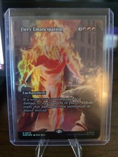 Fiery Emancipation #0070 MTG Marvel Borderless Foil Fresh NM