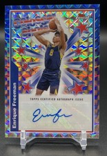 2024-25 Topps Finest Enrique Freeman #BSA-EF Colossal Shots Auto Blue Geometric