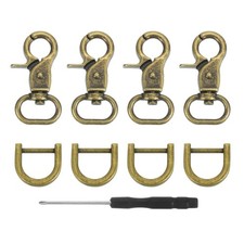 4pcs Swivel Hooks, for Snap Hook 15mm (5/8
