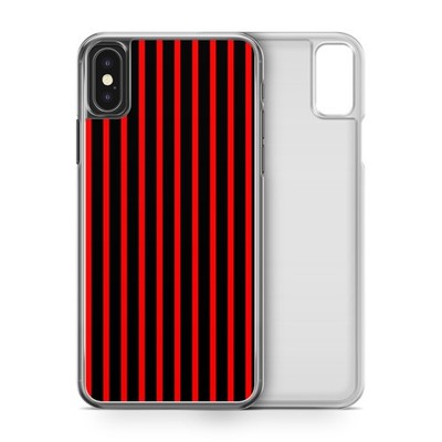 Handyhülle rot und schwarz vertikal Streifen Muster für iPhone Modelle
