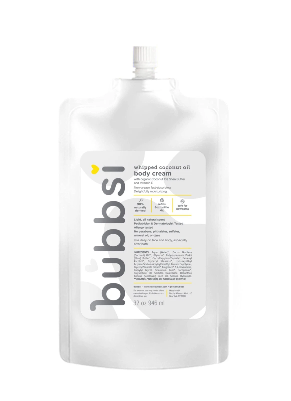 Bubbsi Whipped Coconut Oil Baby Lotion for Eczema, Dry Skin, Baby Acne, KP | ...
Opens in a new wind
