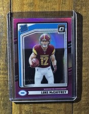 2024 Panini Donruss - RATED ROOKIE Optic Preview Pink Prizm #302 Luke McCaffrey
